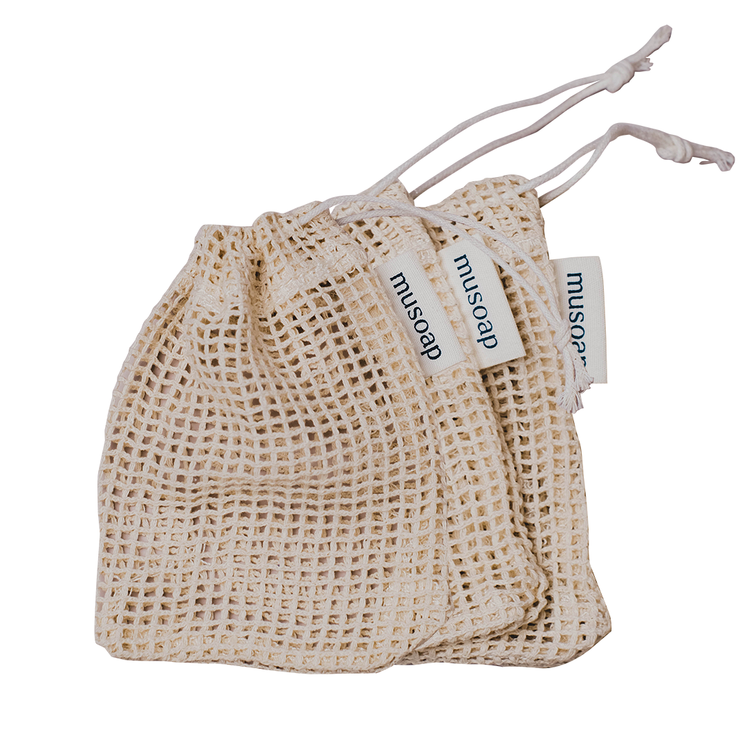 Organic Cotton Soap Saver Bags | Pack of 3